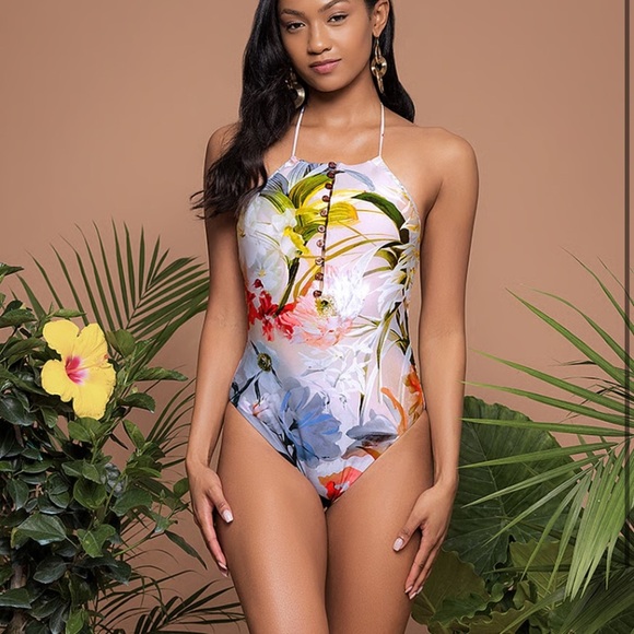 New! OCHIE Diane Halter One-Piece Swimsuit 27712 - Picture 1 of 10